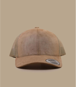 Casquette trucker Suede beige