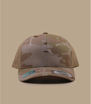 Casquette trucker Camo beige